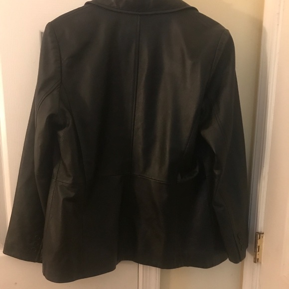 Genuine Real Leather Blazer - Picture 2 of 7
